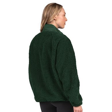 Women's Starter Green New York Jets On the Ball Sherpa Jacket