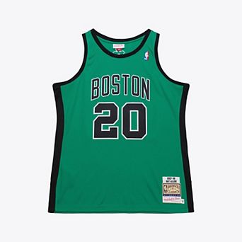 Men's Mitchell & Ness Ray Allen Kelly Green Boston Celtics 2007-08 Hardwood Classics Authentic Jersey