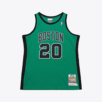 Men's Mitchell & Ness Ray Allen Kelly Green Boston Celtics 2007-08 Hardwood Classics Authentic Jersey