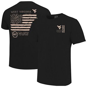 Men's Black West Virginia Mountaineers Comfort Colors OHT Camo Overlay T-Shirt