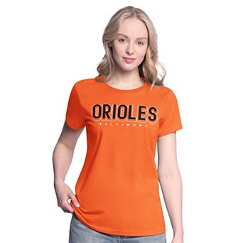 Women's G-III 4Her by Carl Banks Orange/Black Baltimore Orioles Two T-Shirt Combo Pack