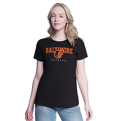 Women's G-III 4Her by Carl Banks Orange/Black Baltimore Orioles Two T-Shirt Combo Pack