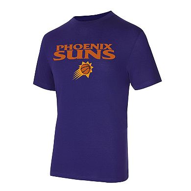 Men's Concepts Sport Purple/Black Phoenix Suns Avondale T-Shirt & Flannel Pants Set