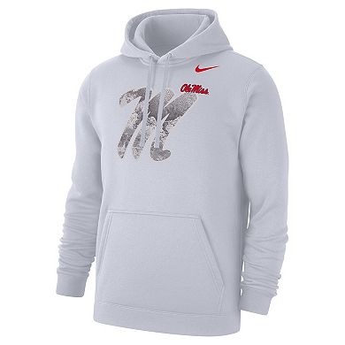 Men's Nike White Ole Miss Rebels x Realtree Club Fleece Hoodie
