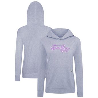 Women's Levelwear Heather Gray Florida Panthers Hockey Fights Cancer Relay Pullover Hoodie