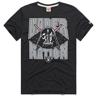 Unisex Homage Charcoal Las Vegas Raiders Star Wars x NFL Tri-Blend T-Shirt
