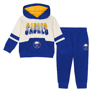 Toddler Outerstuff Royal Buffalo Sabres Chants and Cheers Fleece Hoodie and Pants Set