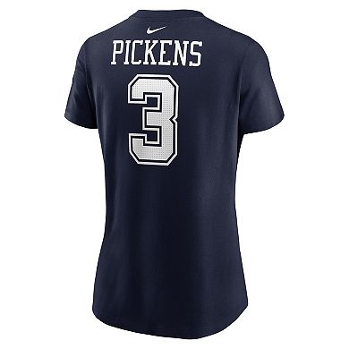 Women's Nike George Pickens Navy Dallas Cowboys Player Name & Number T-Shirt