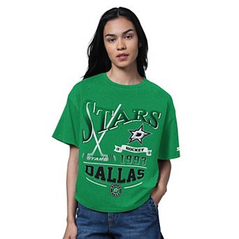 Women's Starter Heather Kelly Green Dallas Stars Oversized Hall of Fame T-Shirt