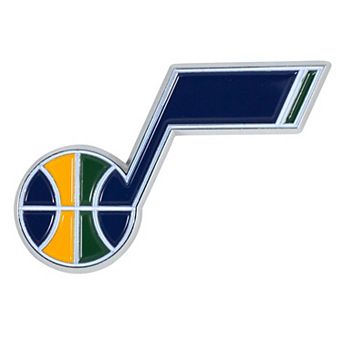 Logo Brands Utah Jazz Embossed Color Auto Emblem