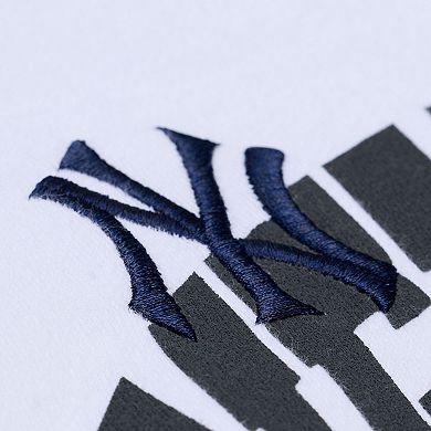 Women's Mitchell & Ness White New York Yankees Crewneck Sweatshirt