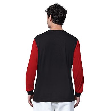 Men's Starter Black New England Patriots Thursday Night Gridiron Long Sleeve T-Shirt