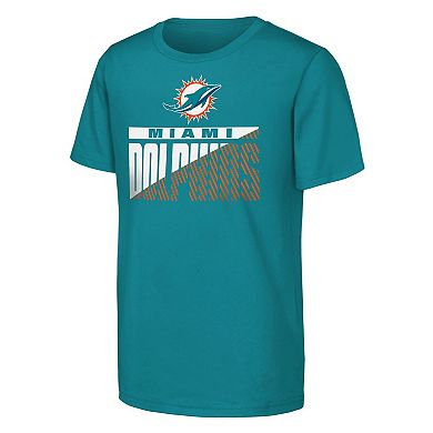 Youth Outerstuff Aqua Miami Dolphins Never Quit 2-Pack T-Shirt Set