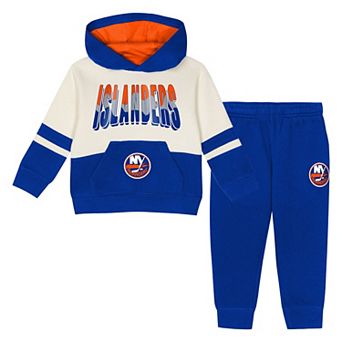 Toddler Outerstuff Royal New York Islanders Chants and Cheers Fleece Hoodie and Pants Set