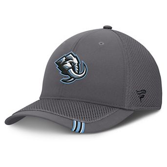 Men's Fanatics Gray Utah Mammoth Clincher Team Stripes Flex Hat