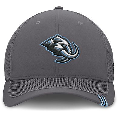 Men's Fanatics Gray Utah Mammoth Clincher Team Stripes Flex Hat