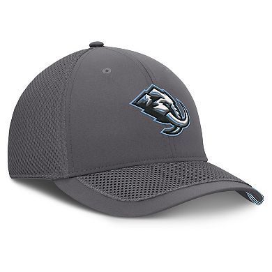 Men's Fanatics Gray Utah Mammoth Clincher Team Stripes Flex Hat