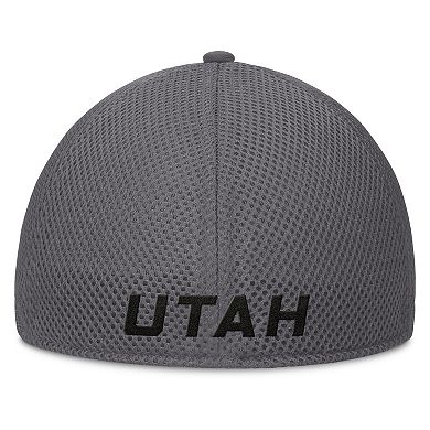 Men's Fanatics Gray Utah Mammoth Clincher Team Stripes Flex Hat