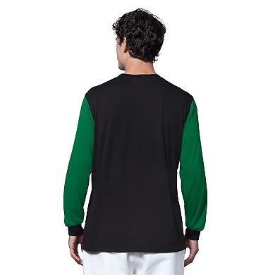 Men's Starter Black/Midnight Green Philadelphia Eagles Thursday Night Gridiron Long Sleeve T-Shirt