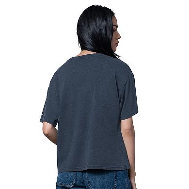 Women's Starter Deep Sea Blue Seattle Kraken Oversized Hall of Fame T-Shirt