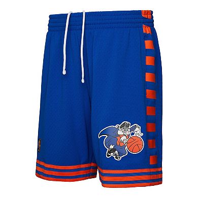 Men's Mitchell & Ness Blue New York Knicks 2005/06 Swingman Shorts