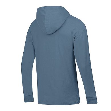 Men's ComfortWash Blue Duke Blue Devils Long Sleeve Hooded T-Shirt