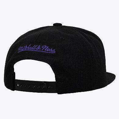 Men's Mitchell & Ness Purple/Black Los Angeles Lakers Color Pop Snapback Hat