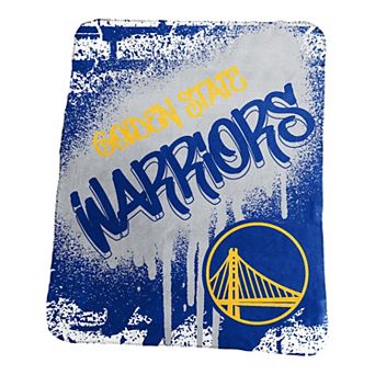"Logo Brands Golden State Warriors 50"" x 60"" Classic Graffiti Fleece Throw Blanket"