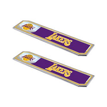 Logo Brands Los Angeles Lakers 2-Pack Embossed Truck Emblem Set