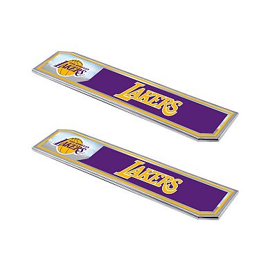 Logo Brands Los Angeles Lakers 2-Pack Embossed Truck Emblem Set