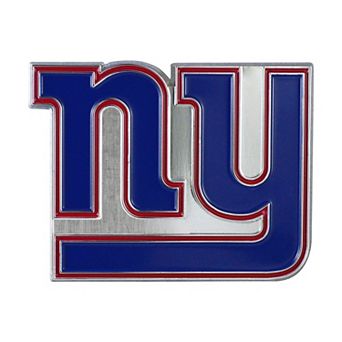 Logo Brands New York Giants Embossed Color Auto Emblem
