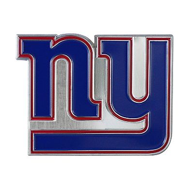 Logo Brands New York Giants Embossed Color Auto Emblem