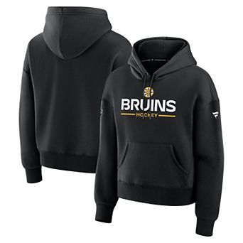 Women's Fanatics Black Boston Bruins Authentic Pro Primary Pullover Hoodie