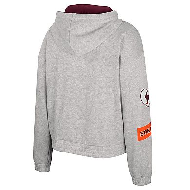 Women's Colosseum Gray Virginia Tech Hokies Alfie Full-Zip Hoodie Jacket