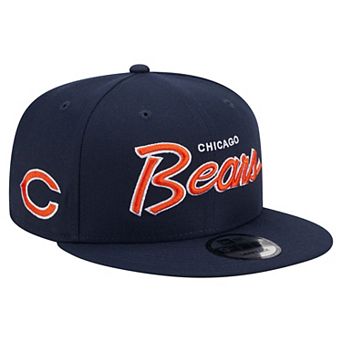 Men's New Era Navy Chicago Bears Main Script 9FIFTY Snapback Hat