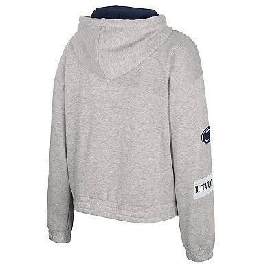 Women's Colosseum Gray Penn State Nittany Lions Alfie Full-Zip Hoodie Jacket
