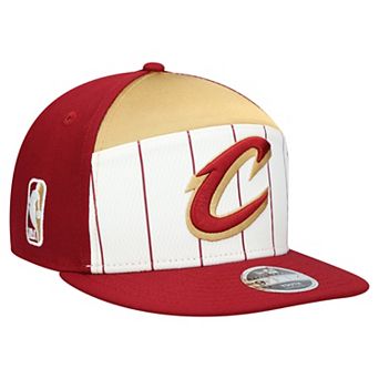 Youth New Era White/Wine Cleveland Cavaliers 2025 NBA Tip Off Split Panel 9FIFTY Snapback Hat