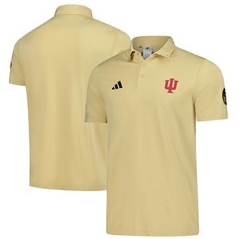 Men's adidas Tan Indiana Hoosiers Salute to Service Ultimate365 Solid Polo