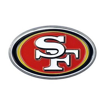 Logo Brands San Francisco 49ers Embossed Color Auto Emblem