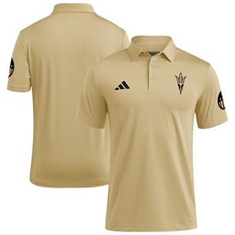 Men's adidas Tan Arizona State Sun Devils Salute to Service Ultimate365 Solid Polo