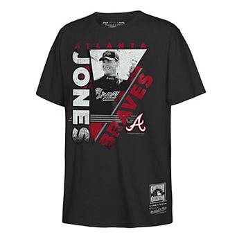 Youth Mitchell & Ness Chipper Jones Black Atlanta Braves In the Zone Player Graphic T-Shirt