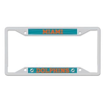 WinCraft Miami Dolphins Metal License Plate Frame