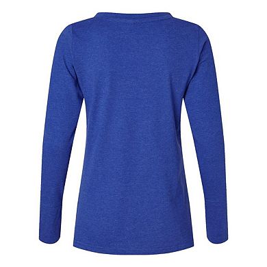 LAT Women's Fine Jersey Lace-Up Long Sleeve T-Shirt