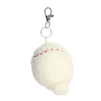 Aurora Mini White Adorable Clip-On 4" Slugger Baseball Palm Pals