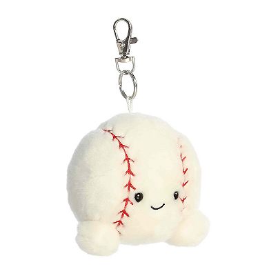 Aurora Mini White Adorable Clip-On 4" Slugger Baseball Palm Pals