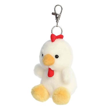 Aurora Mini White Adorable Clip-On 4" Cooper Chicken Palm Pals