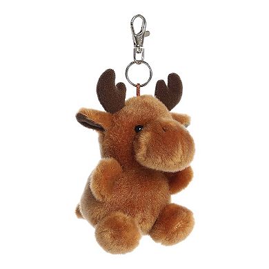 Aurora Mini Brown Adorable Clip-On 4" Cinnamon Moose Palm Pals