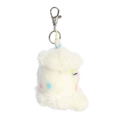 Aurora Mini White Adorable Clip-On 4" Happy B'Day Cake Palm Pals