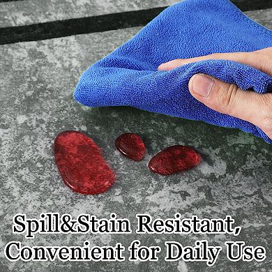 Modern Solid Color Area Rugs for Bedroom Easy Care Washable Soft Low Pile Non Slip Foldable Carpet