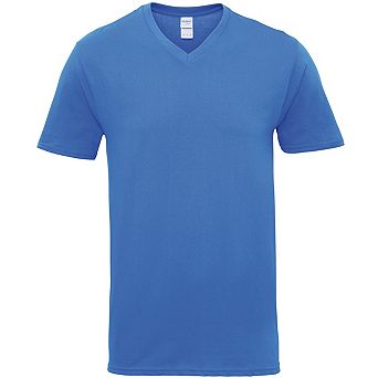 Gildan Adults Unisex Short Sleeve Premium Cotton V-Neck T-Shirt